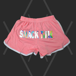 "SNACK TIME" Gym Shorts